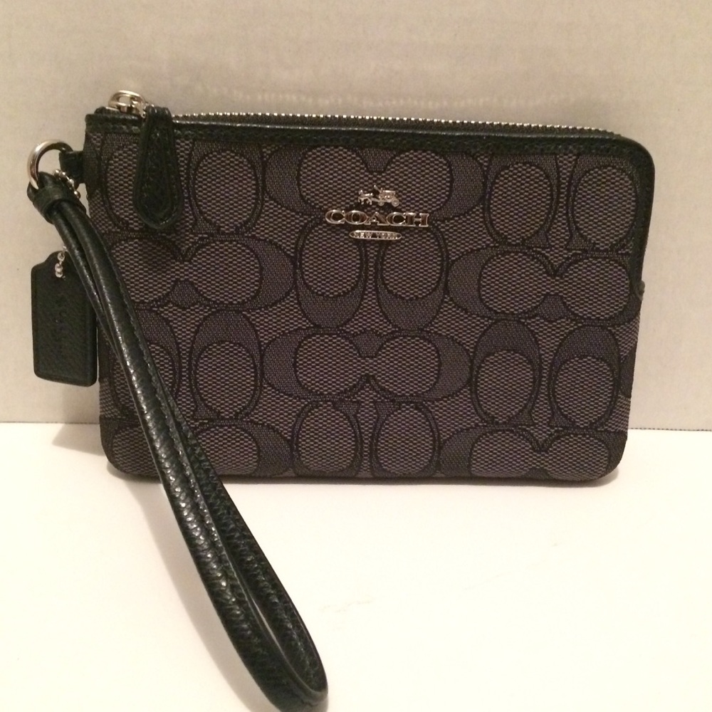 Coach Wristlet Sig Cs Black